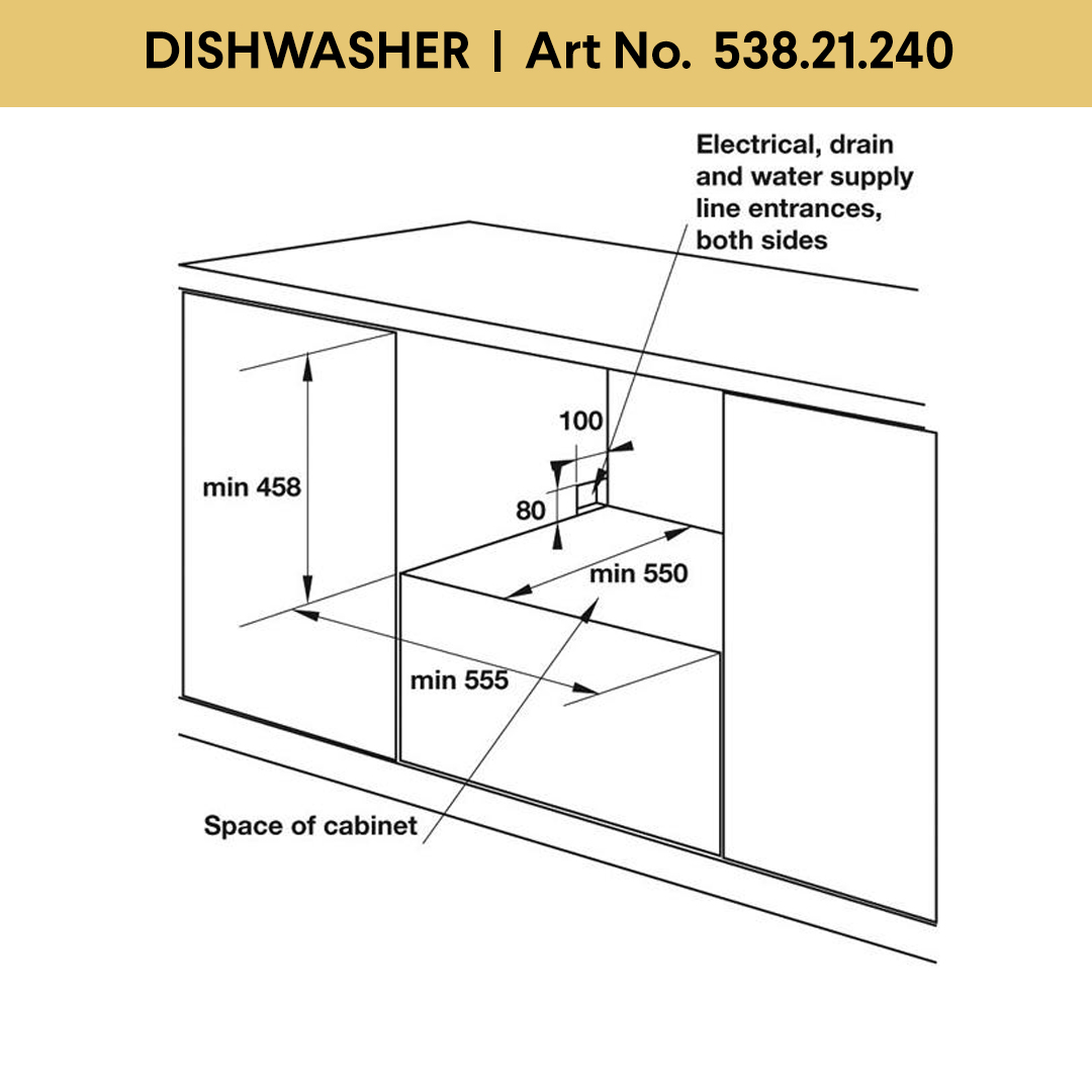 Built in Dishwasher 45cm Built in Dishwasher 45cm