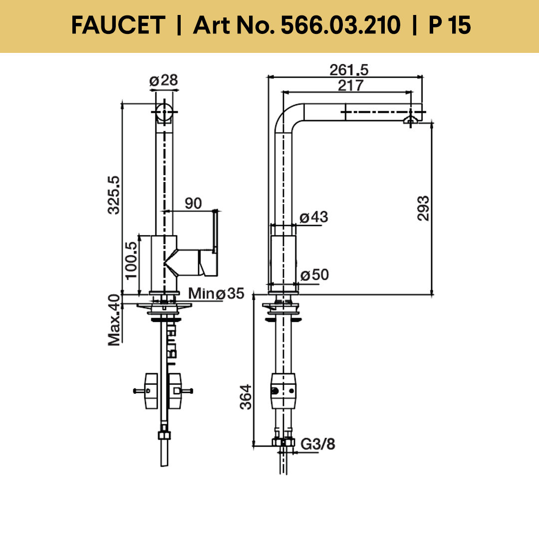 Granite Faucet With Pull Out Sketch Granite Faucet With Pull Out Sketch